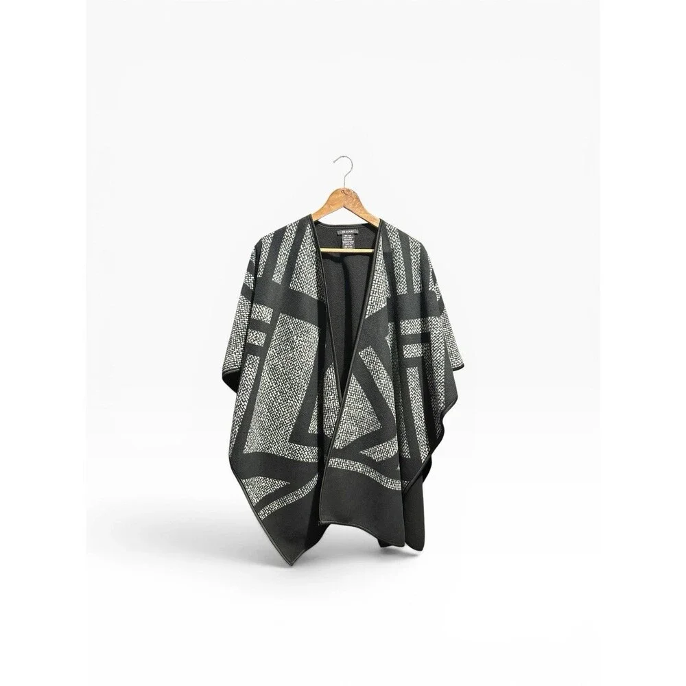 Ike Behar Shawl Cape Poncho Women’s OS Blanket Sweater Cardigan - Picture 1 of 8